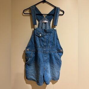 Jean Short Overalls
